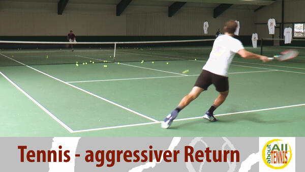Erlerne den aggressiven Return in unserer Tennisschule oder online in unserem Ratgeber