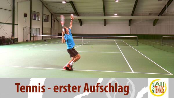 Der Tennis-Profi Markus Hantschk zeigt dir in unserer Online-Tennisschule die richtige Technik des 1. Aufschlages